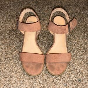 Brown Suede Women's Sandals